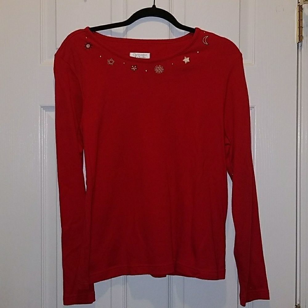 Christopher  & Banks Moon Stars Sun Top Sz. XL